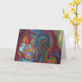 Blank Card 12x18 "Euphoria" von M.Manderbach Karte (Gelbe Blume)