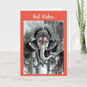 Blank Card - Aashirwad Ganesha  Karte