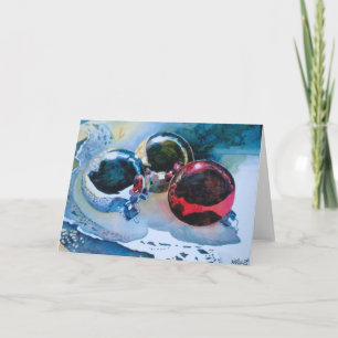 Blank Card - benutzerdefinierbar - Holiday Lace Feiertagskarte