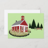 Blank Card - Canadian Flag Version School Dankeskarte (Vorne/Hinten)