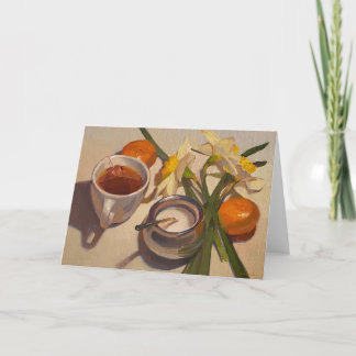Blank Card: "Daffodils and Tee" von Sarah Sedwick Karte