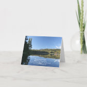 Blank Card, Hammock am See Dankeskarte (Rückseite)