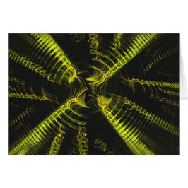 Blank Card mit Fraktal Spiral Design Hintergrund