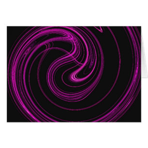 Blank Card mit Fraktal Spiral Design Hintergrund