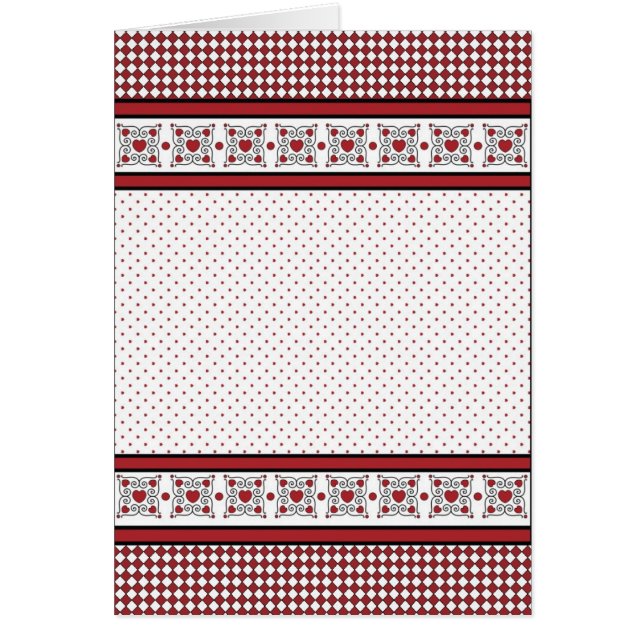 Blank Card mit Hintergrund für das rote und schwar (Vorne)