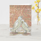 Blank card perfekt Ehepaar Verlobung Hochzeitskuns Karte (Gelbe Blume)