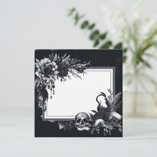 Blank Card Template anpassen Einladung (Stehend Vorderseite)