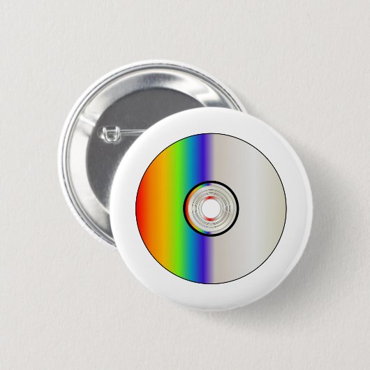 Blank CD Disc With Rainbow Button (Vorne & Hinten)