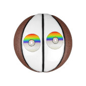 Blank CD Disc With Rainbow Mini Basketball (Vertikal)