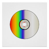 Blank CD Disc With Rainbow Poster (Vorderseite)