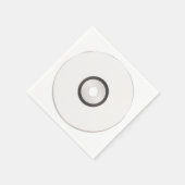 Blank-CD-Papier Napkins Serviette (Ecke)