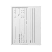 Blank Check - Affirmation - Notepad Notizblock (Rotiert)
