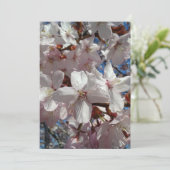 Blank Cherry Blossom Sakura Baumkarte (Stehend Vorderseite)