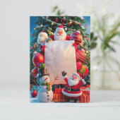 Blank Christmas Invest Card Einladung (Stehend Vorderseite)