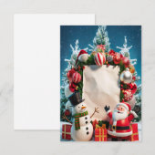 Blank Christmas Invest Card Einladung (Vorne/Hinten)