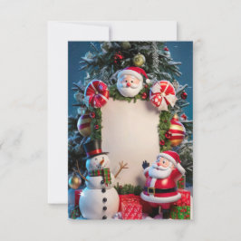 Blank Christmas Invest Card Einladung