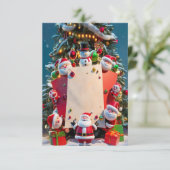 Blank Christmas Invest Card Einladung (Stehend Vorderseite)