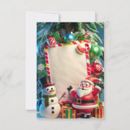 Blank Christmas Invest Card Einladung