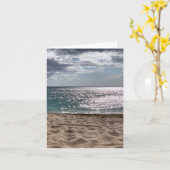 Blank Coastal Beach Card Karte (Gelbe Blume)