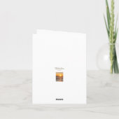 Blank Coastal Beach Sunset Card Karte (Rückseite)