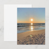 Blank Coastal Beach Sunset Card Postkarte (Vorne/Hinten)