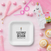 Blank Company Branded Custom Personalized  Pappteller (Party)