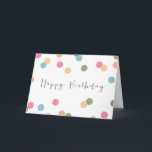 Blank Confetti Dot Birthday Card Karte<br><div class="desc">.</div>