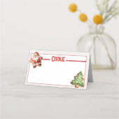 Blank-Cookie-Labelabläufe Platzkarte (Vorderseite)