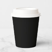 Blank Create your own - Black Pappbecher (Vorderseite)