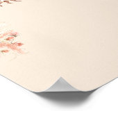 Blank Create your own Boho Safari Pampas Grass Poster (Ecke)