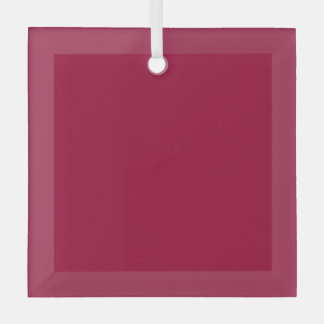 Blank Create your own - Cherry Red Ornament Aus Glas