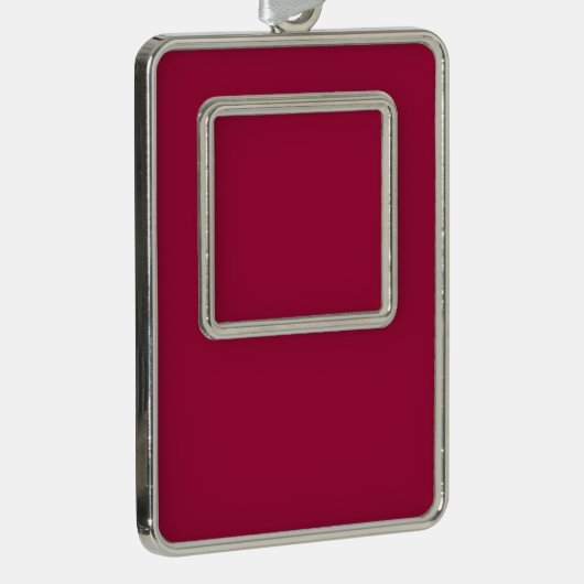 Blank Create your own - Cherry Red Rahmen-Ornament Silber (Rechts)