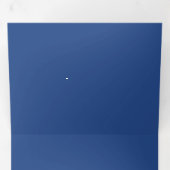 Blank Create your own - Deep Blue Dreifach Gefaltete Einladung (Innen Erste Seite)