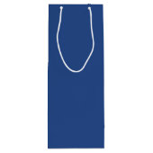 Blank Create your own - Deep Blue Geschenktüte Für Weinflaschen (Rückseite)