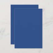 Blank Create your own - Deep Blue RSVP Karte (Vorne/Hinten)