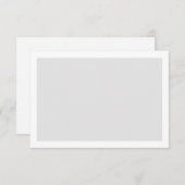 Blank Custom Color Wedding Hinweiskarte (Vorne/Hinten)