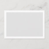 Blank Custom Color Wedding Hinweiskarte (Vorderseite)