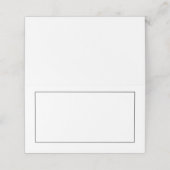 Blank Custom Color Wedding Platzkarte (Außenseite Aufgefaltet)