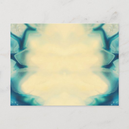 Blank Custom Elegant Jewel Blue Save the Date Ankündigungspostkarte (Vorderseite)