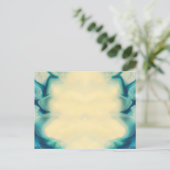 Blank Custom Elegant Jewel Blue Save the Date Ankündigungspostkarte (Stehend Vorderseite)