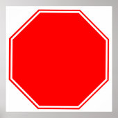 Blank/Customizable Stop Sign Poster (Vorne)