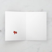 Blank Dala Horse Card Feiertagskarte (Innenseite)