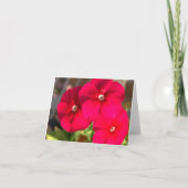 Blank Danke Card - Rosa Blume (Vorderseite)