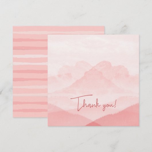 Blank Danke Karte (Vorne/Hinten)