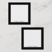 Blank Display Cards for Collections  Quadratische Visitenkarte (Vorne/Hinten)