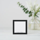 Blank Display Cards for Collections Quadratische Visitenkarte (Stehend Vorderseite)