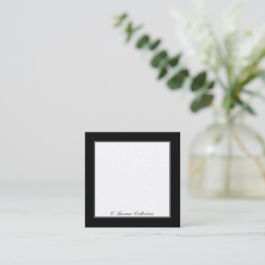 Blank Display Cards for Collections  Quadratische Visitenkarte (Stehend Vorderseite)