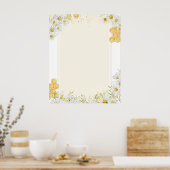 Blank DIY Create make your own Bumblebee Daisy Art Poster (Küche)