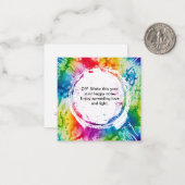 *~ BLANK DIY Gefärbte Krawatte Inspirier AP62 Note Mitteilungskarte (Vorderseite/Rückseite Beispiel)