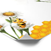 Blank DIY Mama zu Honeybee Honeycomb Thema Poster (Ecke)